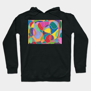 Vibrant Watercolour Doodle Hoodie